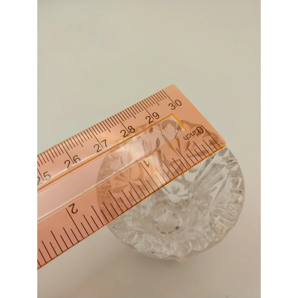 Vintage Kristal Zajecar 24% Lead Crystal Toothpick Holder Mini Bud Vase Yugoslav